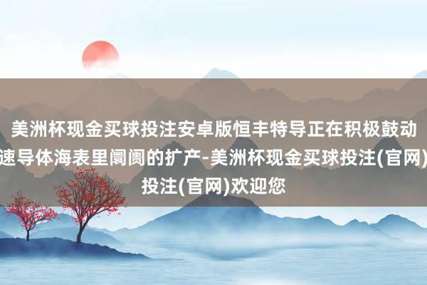 美洲杯现金买球投注安卓版恒丰特导正在积极鼓动镀银高速导体海表里阛阓的扩产-美洲杯现金买球投注(官网)欢迎您