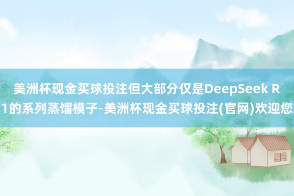 美洲杯现金买球投注但大部分仅是DeepSeek R1的系列蒸馏模子-美洲杯现金买球投注(官网)欢迎您