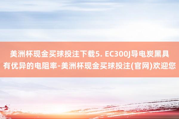 美洲杯现金买球投注下载5. EC300J导电炭黑具有优异的电阻率-美洲杯现金买球投注(官网)欢迎您